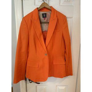 Vince Camuto Bright Orange Womens Blazer Size 10